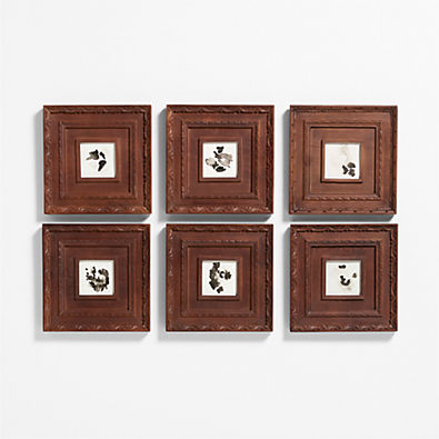 View Edinburgh Walnut Gallery Wall Frames Set of 6 details