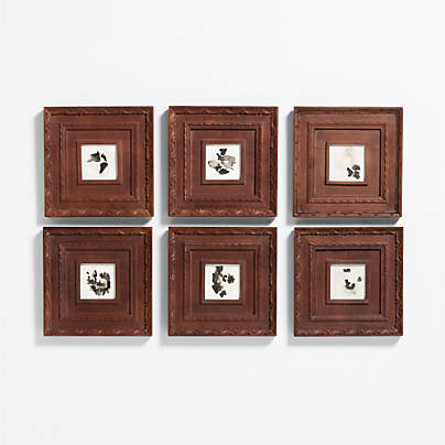Edinburgh Walnut Wall Frame, Set of 6
