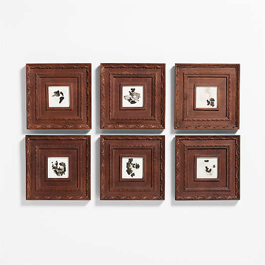 Edinburgh Walnut Gallery Wall Frames Set of 6