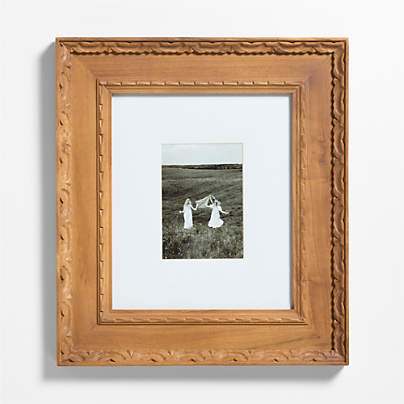 Edinburgh Oak Wood 5x7 Wall Picture Frame with Interchangeable Mats