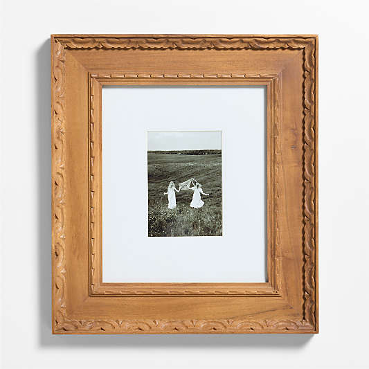 Edinburgh Oak Wood 5x7 Wall Picture Frame with Interchangeable Mats