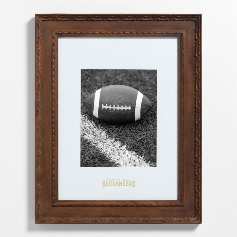 NFL Denver Broncos Edinburgh Walnut Wood 8x10 Wall Picture Frame with 2 Mats 11x14 and 8x10 - image 1 of 2