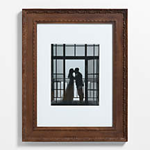 Edinburgh Walnut Wood 11x14 Wall Picture Frame with Interchangeable Mats + Reviews | Crate & Barrel