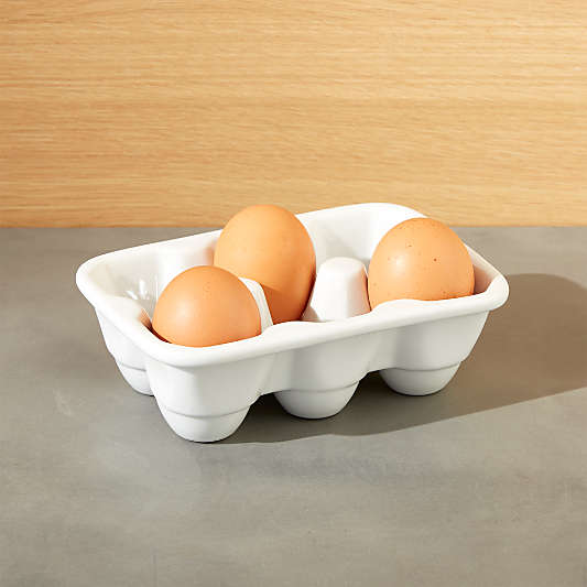 Ceramic Half Dozen Egg Crate