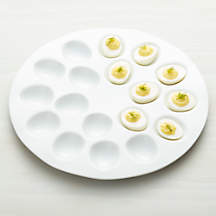 White Deviled Egg Tray + Reviews | Crate & Barrel