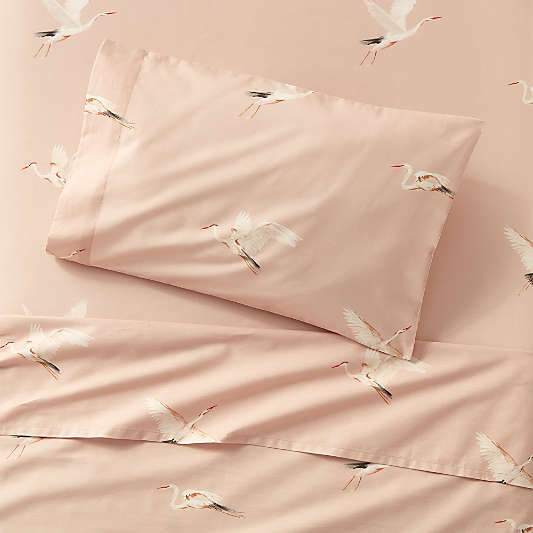 Organic Egret Toddler Sheet Set