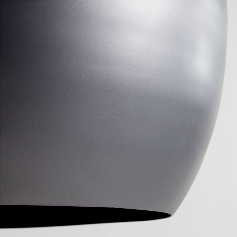 Elara Black Circular Metal Pendant Light