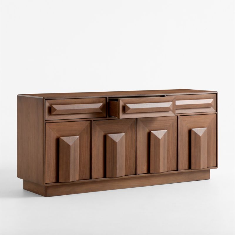 Eldon 72" Natural Walnut Wood Credenza - image 4 of 9