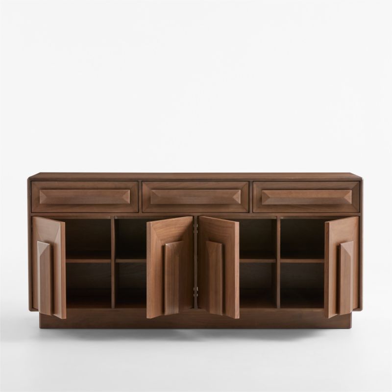 Eldon 72" Natural Walnut Wood Credenza - image 2 of 9