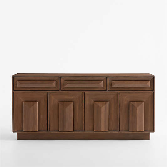 Eldon 72" Natural Walnut Wood Credenza