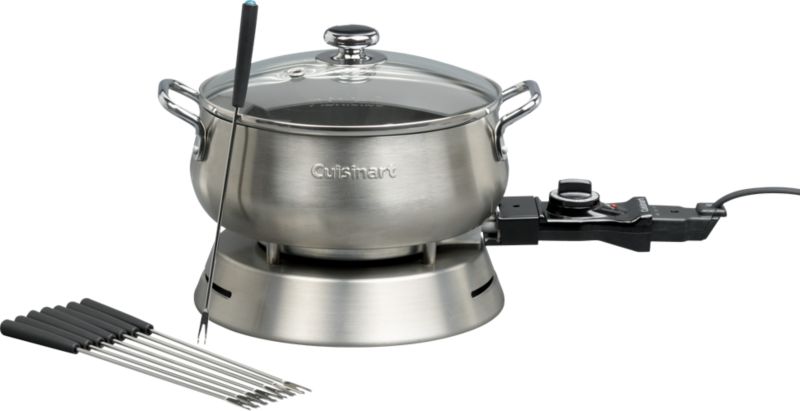 Cuisinart Electric Fondue Set + Reviews Crate & Barrel