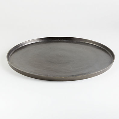 View Element Metal Antiqued Pewter Tray details