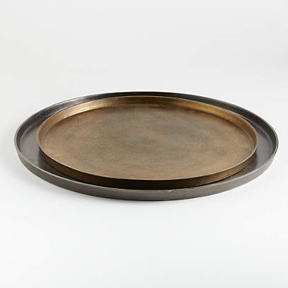 Element Metal Antiqued Brass Tray