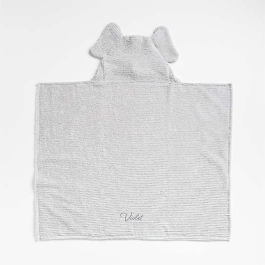 Elephant 100% Organic Cotton Hooded Baby Towel
