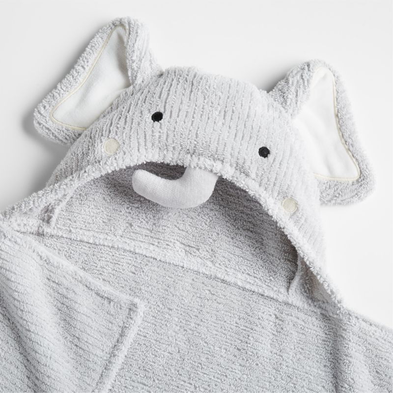 Elephant Organic Hooded Baby Towel - image 7 of 12