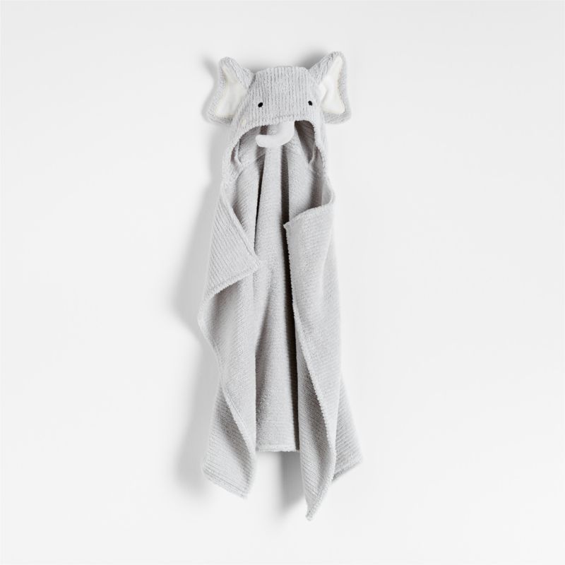 Elephant Organic Hooded Baby Towel - image 0 of 12