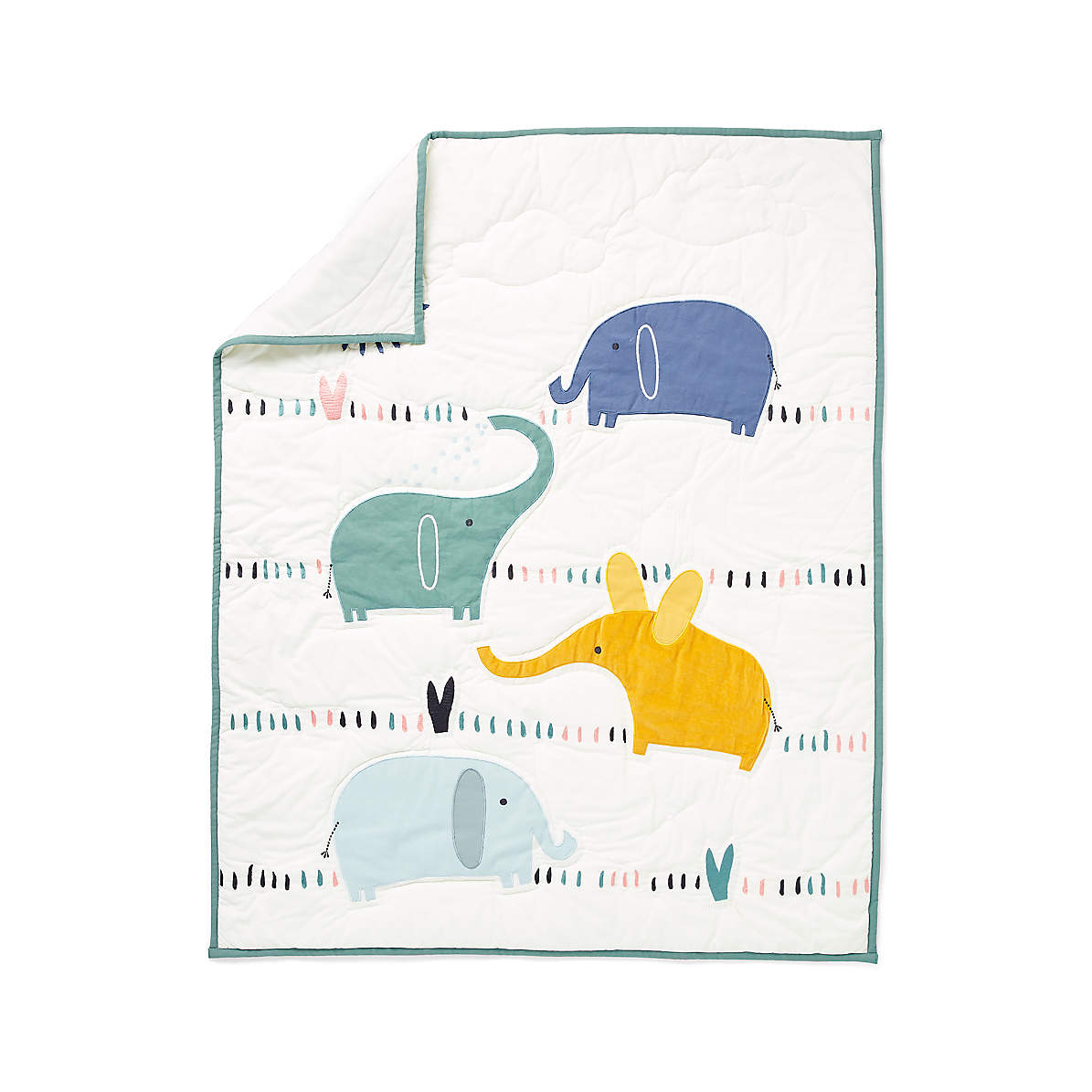 Elephant Crib Quilt Reviews Crate And Barrel