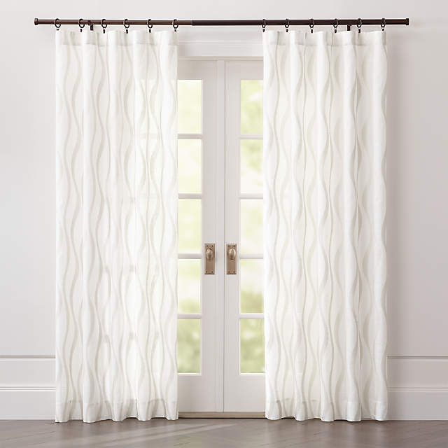Elester Ivory Sheer Curtain Panel, Can You Steam Sheer Curtains