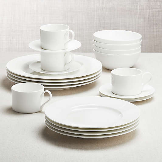 Black and White Collection 20-Piece Dinnerware Set