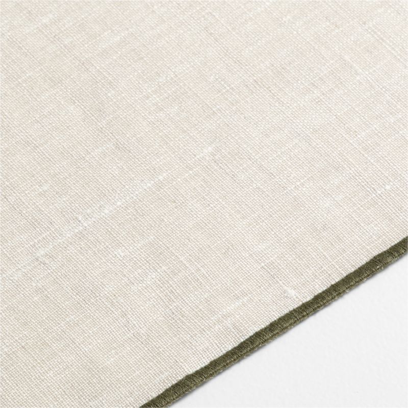 Elevated Linen Easy Care Desert Green Placemat - image 1 of 2