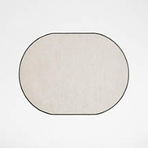 Elevated Linen Easy Care Desert Green Placemat + Reviews | Crate & Barrel