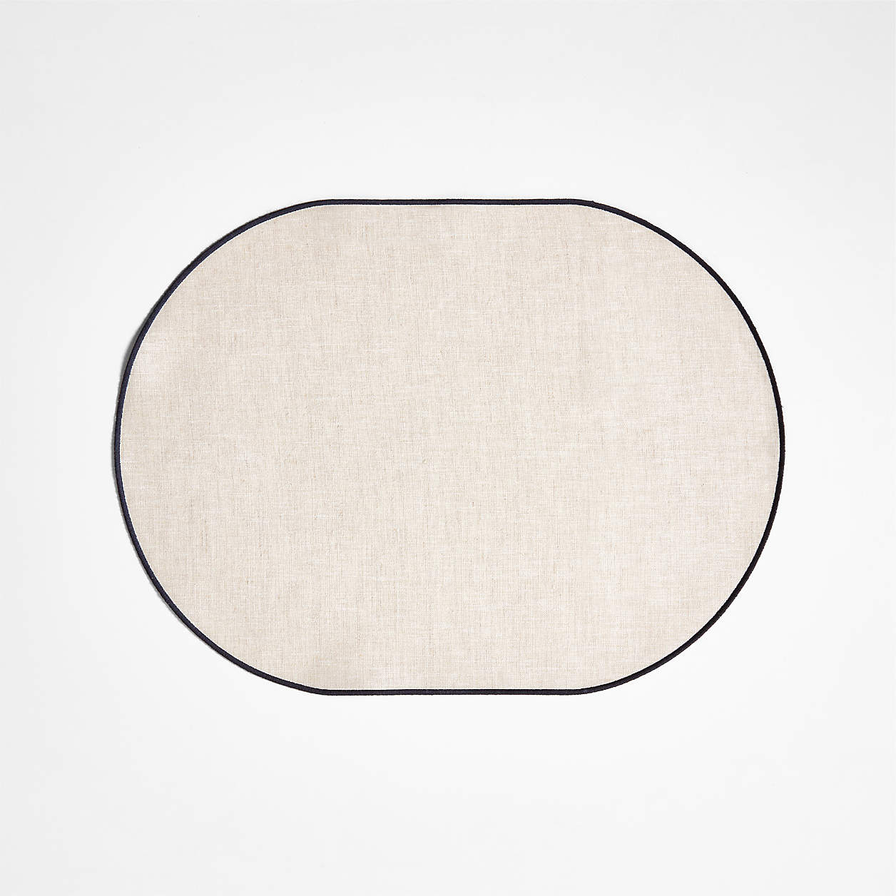 Elevated Linen Easy Care Black Placemat + Reviews Crate & Barrel Canada