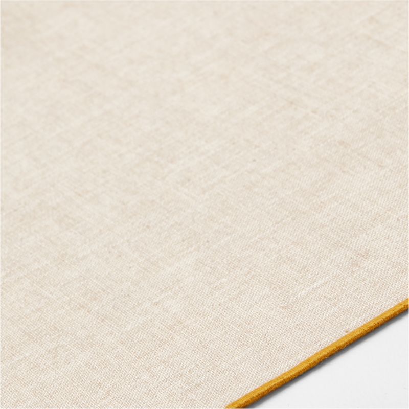 Elevated Linen Easy Care Yellow Placemat - image 1 of 2