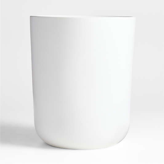 Bathroom Trash Can White