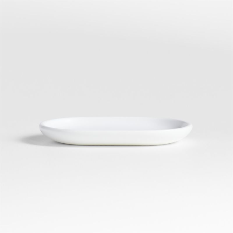 Eli White Ceramic Soap Dish
