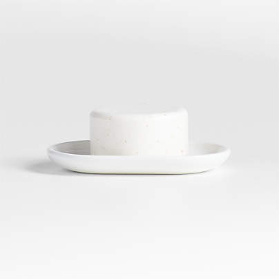 Eli White Ceramic Soap Dish