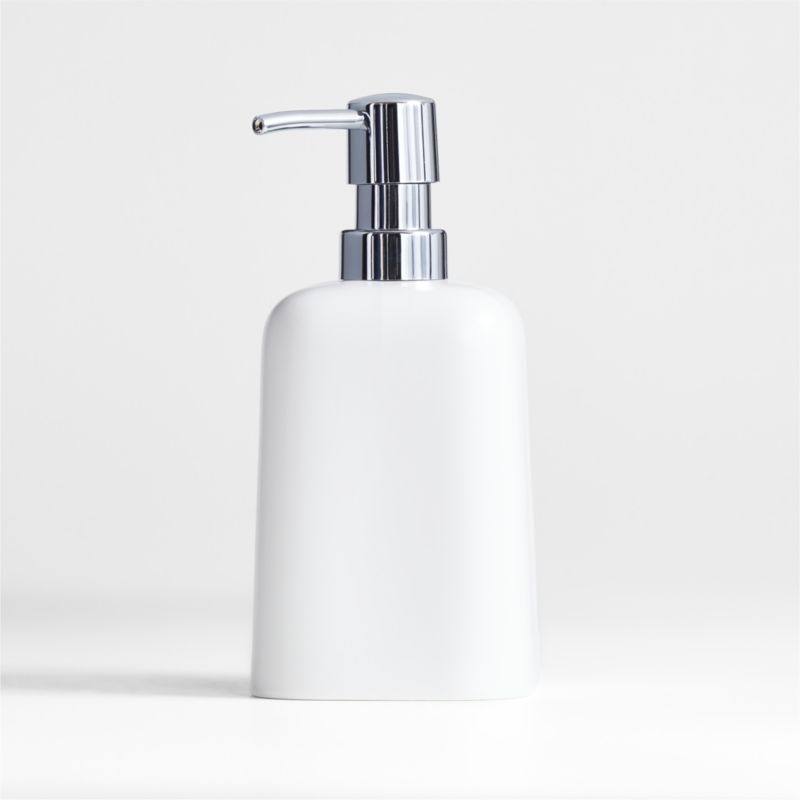Eli White Ceramic Square Tissue Box Cover