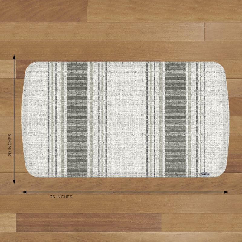 GelPro Elite Landon Stripe Grey Harbor Kitchen Mat 20"x36" - image 2 of 3