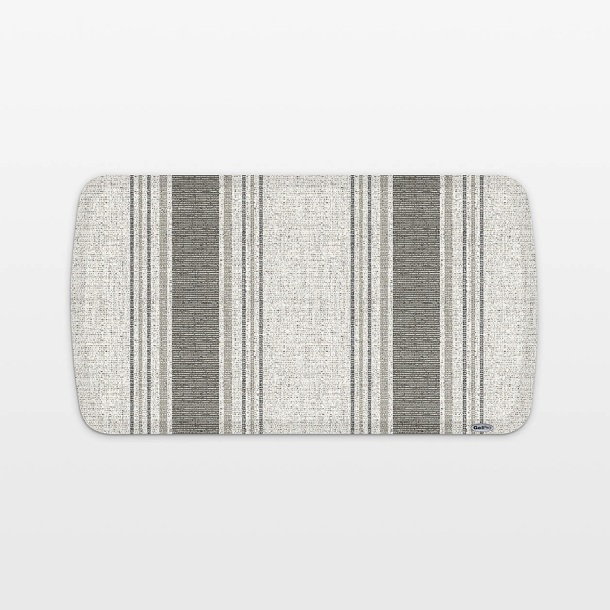 GelPro Elite Landon Stripe Grey Harbor Kitchen Mat 20"x36" + Reviews