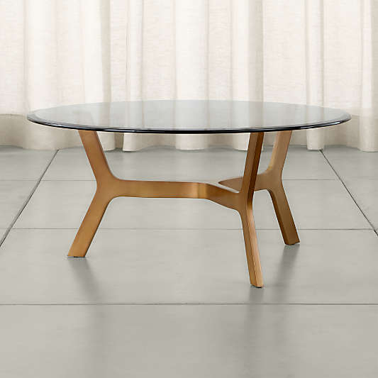 Elke Round Glass Coffee Table