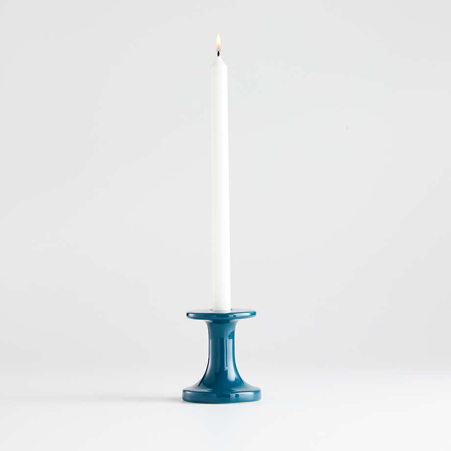 Elko Small Ceramic Taper Candle Holder + Reviews Crate and Barrel