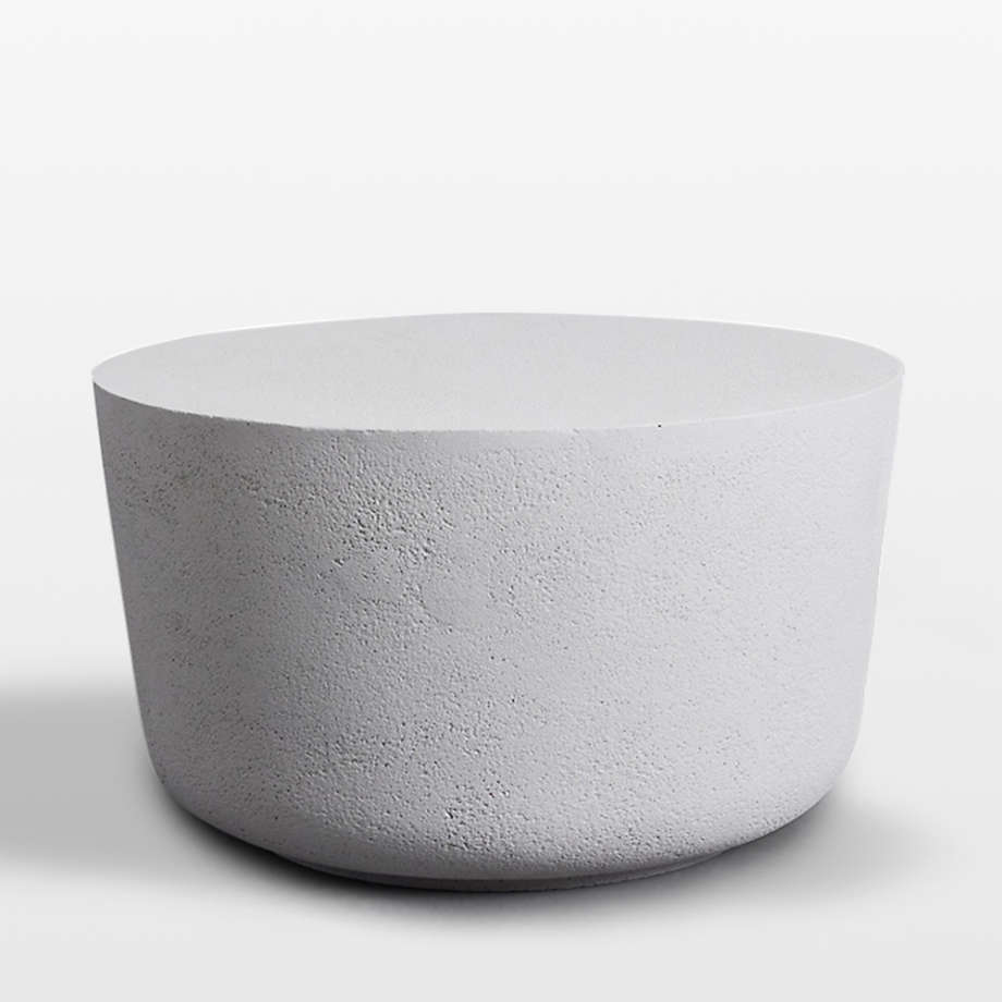 Ella Light Grey 24" Outdoor Coffee Table | Crate & Barrel