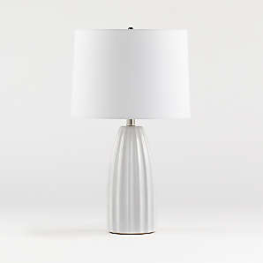 Table Lamps For Bedside And Desk, White Lamps For Nightstands