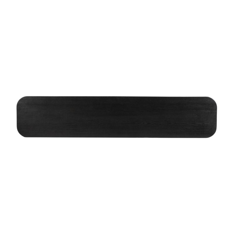 Elle 92" Black Oak Wood Storage Media Console - image 5 of 8