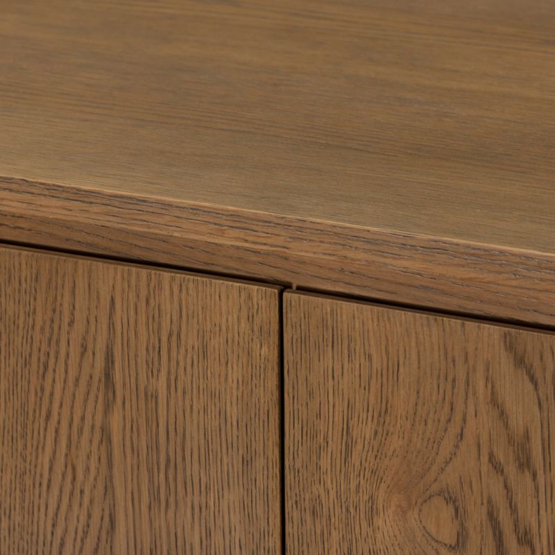 Elle 74" Natural Oak Wood Storage Media Console - image 9 of 10