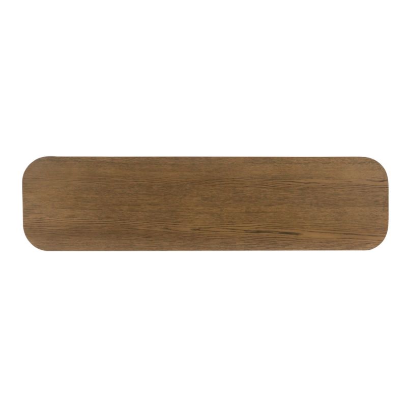 Elle 74" Natural Oak Wood Storage Media Console - image 8 of 10