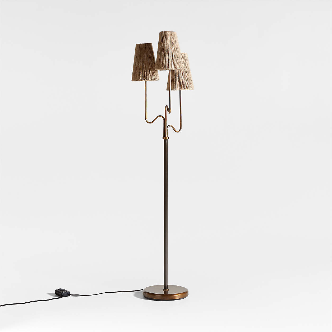 Ellery 3Light Floor Lamp by Jake Arnold + Reviews Crate & Barrel