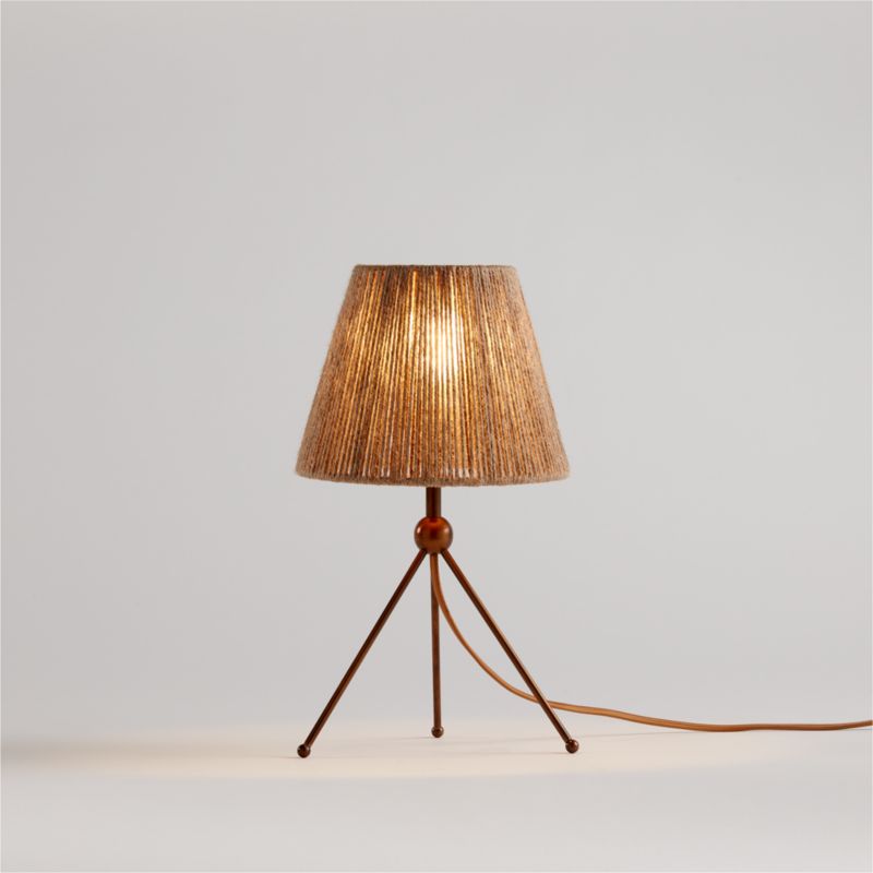 Small Mid-Century Brass Star Base Table Lamp from Kalmar for sale