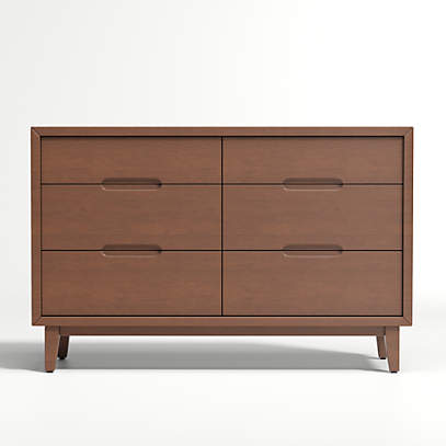 Kids Ellipse Mid Century Walnut Dresser Reviews Crate And Barrel