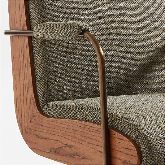 Ellison Green Woven High-Back Office Chair