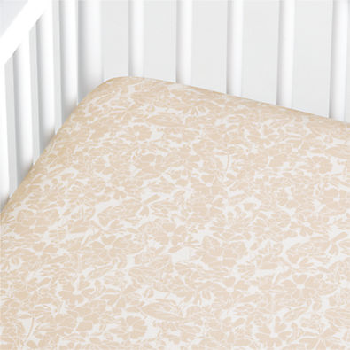 View Ellsworth Floral Organic Crib Fitted Sheet details