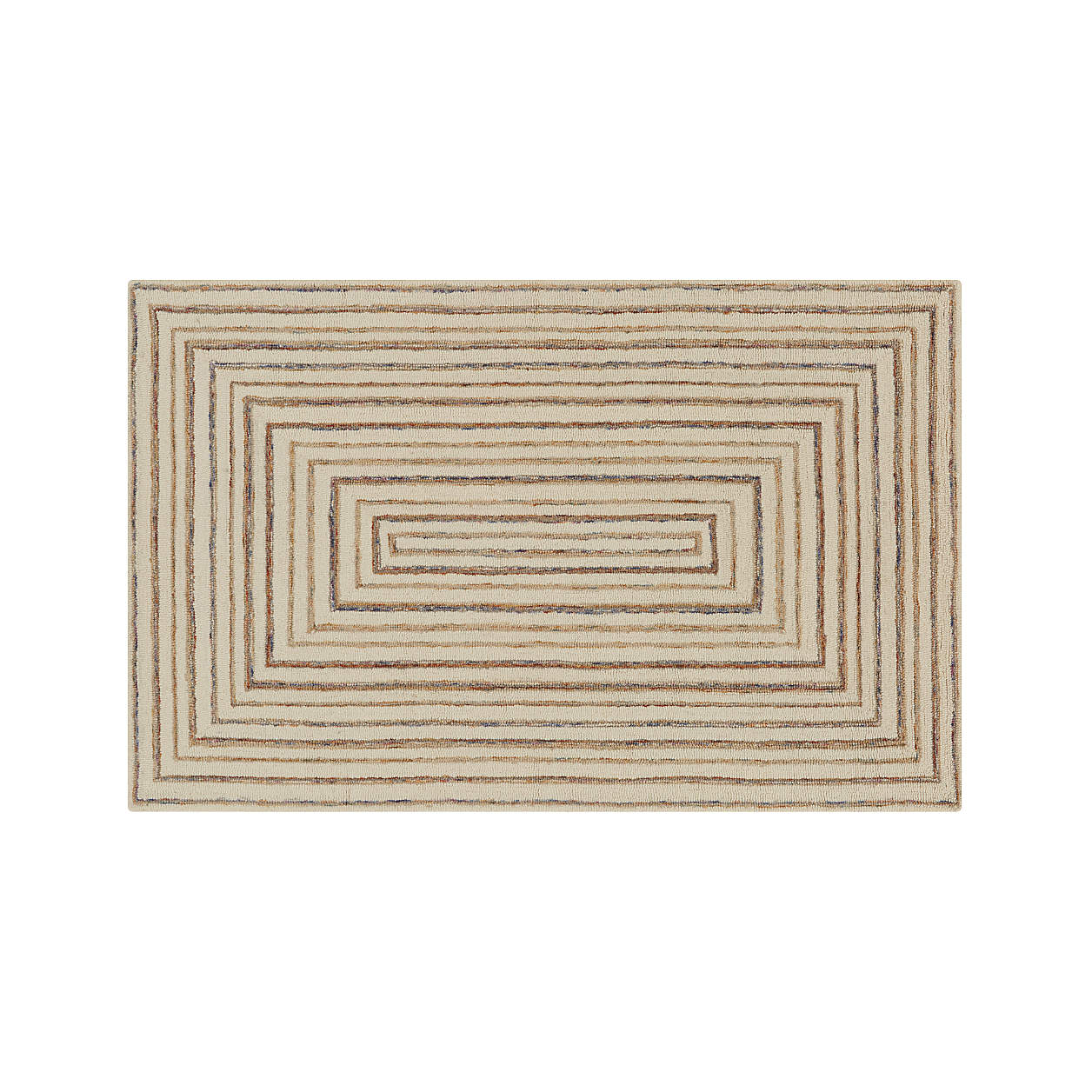 Ellwood WoolBlend Loop Rug 5'x8' + Reviews Crate & Barrel