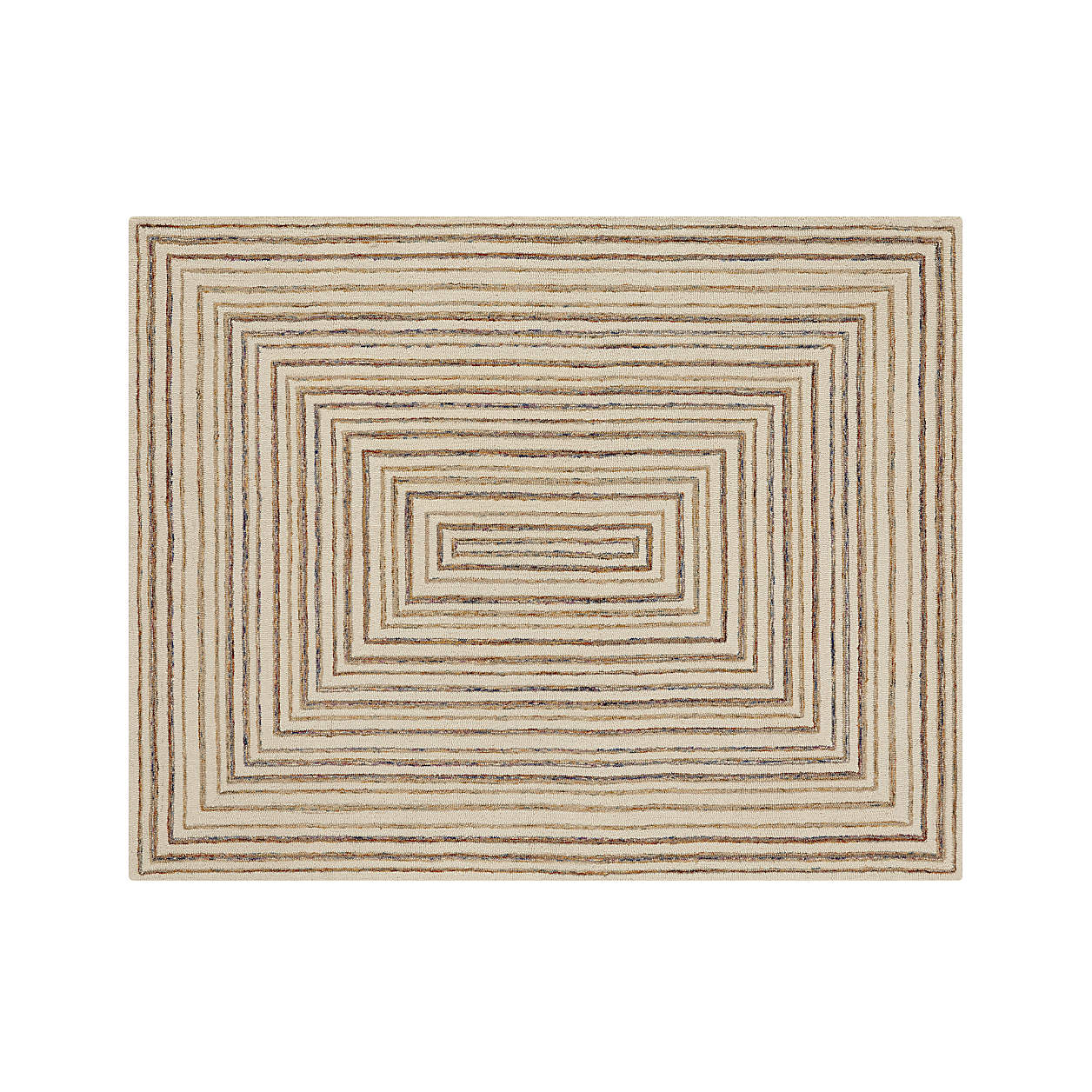 Ellwood WoolBlend Loop Area Rug 8'x10' + Reviews Crate & Barrel