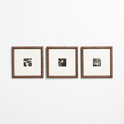 View Elmhurst Beaded Walnut Gallery Wall Frames Set of 3 details