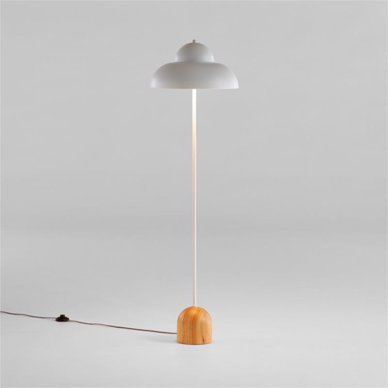 Eloise White Wood and Metal Kids Floor Lamp - image 0 of 16