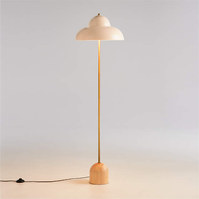 Weave Natural Floor Lamp + Reviews Crate & Barrel Canada